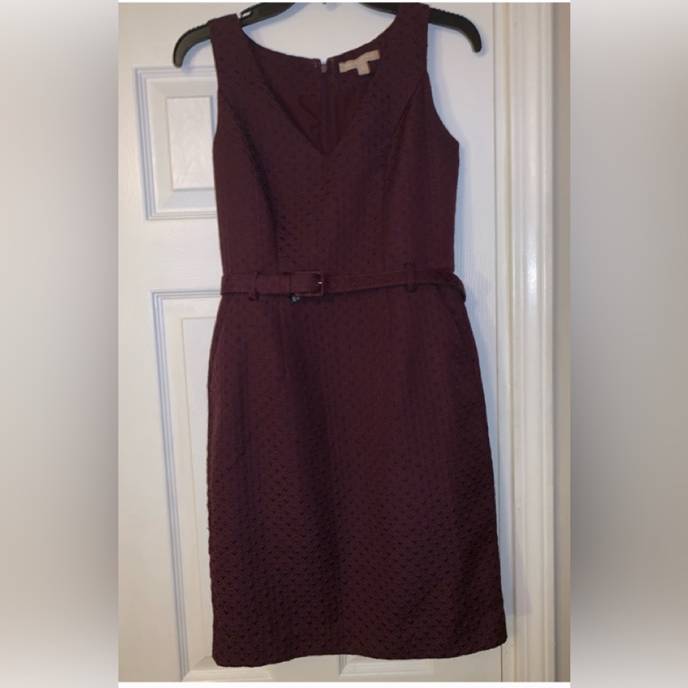 NWOT, Beautiful Banana Republic Dress, Size 0
Maroon or Burgundy color